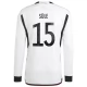 Duitsland Voetbaltenue Sule 15 2022 Thuisshirt - L/S
