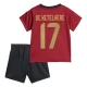 EK 2024 België De Ketelaere 17 Thuisshirt Kids Voetbaltenue