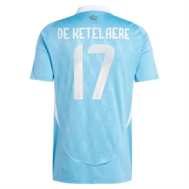 EK 2024 België De Ketelaere 17 Uitshirt Voetbaltenue