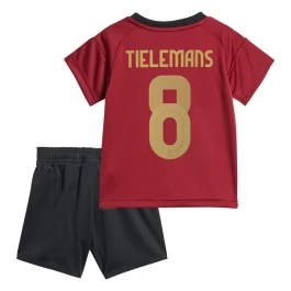 EK 2024 België Tielemans 8 Thuisshirt Kids Voetbaltenue