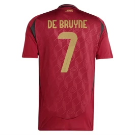 EK 2024 België Voetbaltenue De Bruyne 7 Thuisshirt