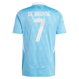 EK 2024 België Voetbaltenue De Bruyne 7 Uitshirt