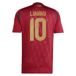 EK 2024 België Voetbaltenue Lukaku 10 Thuisshirt