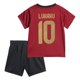 EK 2024 België Voetbaltenue Lukaku 10 Thuisshirt Kids