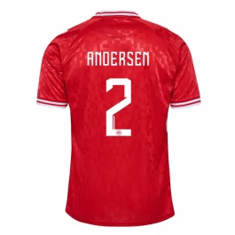 EK 2024 Denemarken Andersen 2 Thuisshirt Voetbaltenue