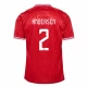 EK 2024 Denemarken Andersen 2 Thuisshirt Voetbaltenue