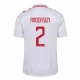 EK 2024 Denemarken Andersen 2 Uitshirt Voetbaltenue