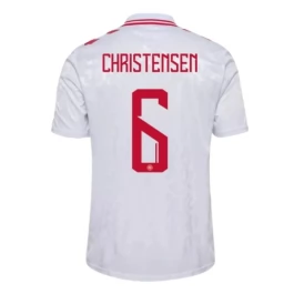 EK 2024 Denemarken Christensen 6 Uitshirt Voetbaltenue