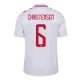 EK 2024 Denemarken Christensen 6 Uitshirt Voetbaltenue