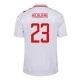 EK 2024 Denemarken Højbjerg 23 Uitshirt Voetbaltenue