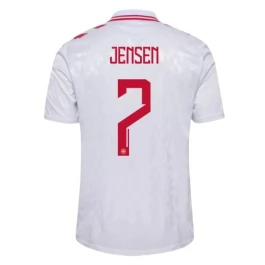 EK 2024 Denemarken Jensen 7 Uitshirt Voetbaltenue