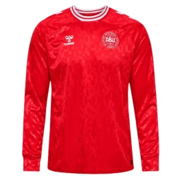 EK 2024 Denemarken Thuisshirt L/S Voetbaltenue