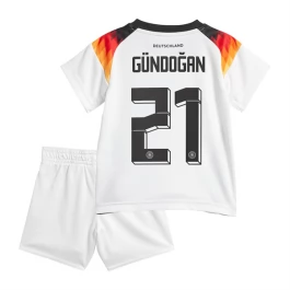 EK 2024 Duitsland Voetbaltenue Gündoğan 21 Thuisshirt Kids