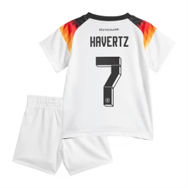 EK 2024 Duitsland Voetbaltenue Havertz 7 Thuisshirt Kids