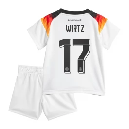 EK 2024 Duitsland Voetbaltenue Wirtz 17 Thuisshirt Kids