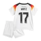 EK 2024 Duitsland Voetbaltenue Wirtz 17 Thuisshirt Kids