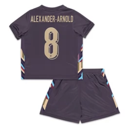 EK 2024 Engeland Alexander-Arnold 8 Uitshirt Kids Voetbaltenue