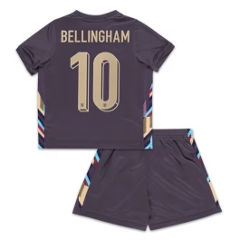 EK 2024 Engeland Bellingham 10 Uitshirt Kids Voetbaltenue