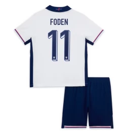 EK 2024 Engeland Foden 11 Thuisshirt Kids Voetbaltenue