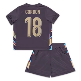 EK 2024 Engeland Gordon 18 Uitshirt Kids Voetbaltenue