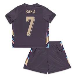 EK 2024 Engeland Saka 7 Uitshirt Kids Voetbaltenue