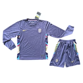 EK 2024 Engeland Uitshirt Kids L/S Voetbaltenue