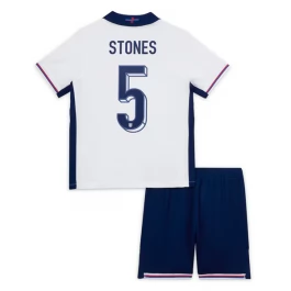 EK 2024 Engeland Voetbaltenue Stones 5 Thuisshirt Kids