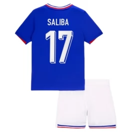 EK 2024 Frankrijk Saliba 17 Thuisshirt Kids Voetbaltenue