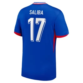 EK 2024 Frankrijk Saliba 17 Thuisshirt Voetbaltenue