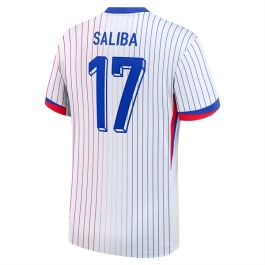 EK 2024 Frankrijk Saliba 17 Uitshirt Voetbaltenue