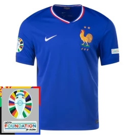 EK 2024 Frankrijk Thuisshirt Voetbaltenue Patch