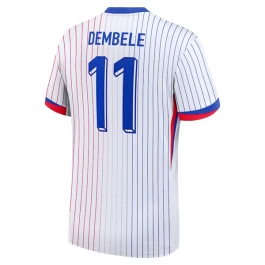 EK 2024 Frankrijk Voetbaltenue Dembele 11 Uitshirt