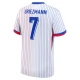 EK 2024 Frankrijk Voetbaltenue Griezmann 7 Uitshirt