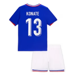 EK 2024 Frankrijk Voetbaltenue Konate 13 Thuisshirt Kids