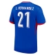 EK 2024 Frankrijk Voetbaltenue L.Hernandez 21 Thuisshirt