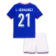 EK 2024 Frankrijk Voetbaltenue L.Hernandez 21 Thuisshirt Kids