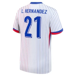 EK 2024 Frankrijk Voetbaltenue L.Hernandez 21 Uitshirt