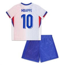 EK 2024 Frankrijk Voetbaltenue Mbappé 10 Uitshirt Kids