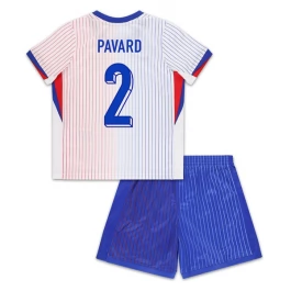 EK 2024 Frankrijk Voetbaltenue Pavard 2 Uitshirt Kids