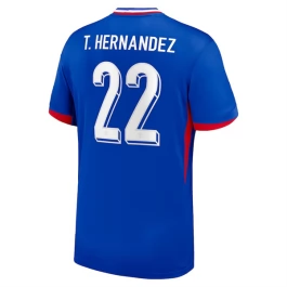 EK 2024 Frankrijk Voetbaltenue T.Hernandez 22 Thuisshirt