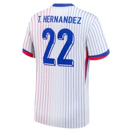 EK 2024 Frankrijk Voetbaltenue T.Hernandez 22 Uitshirt