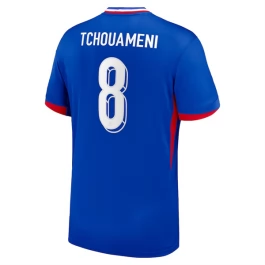 EK 2024 Frankrijk Voetbaltenue Tchouaméni 8 Thuisshirt