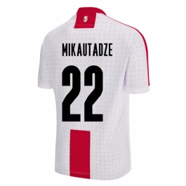 EK 2024 Georgië Mikautadze 22 Thuisshirt Voetbaltenue