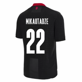 EK 2024 Georgië Mikautadze 22 Uitshirt Voetbaltenue
