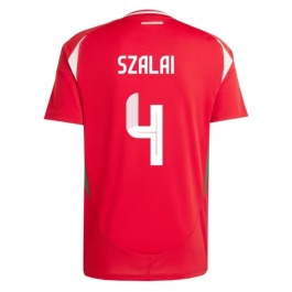 EK 2024 Hongarije Szalai 4 Thuisshirt Voetbaltenue