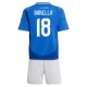 EK 2024 Italië Barella 18 Thuisshirt Kids Voetbaltenue