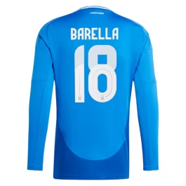 EK 2024 Italië Barella 18 Thuisshirt L/S Voetbaltenue