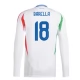 EK 2024 Italië Barella 18 Uitshirt L/S Voetbaltenue
