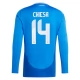 EK 2024 Italië Chiesa 14 Thuisshirt L/S Voetbaltenue
