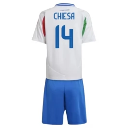 EK 2024 Italië Chiesa 14 Uitshirt Kids Voetbaltenue